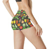 Vegan Funny Themed Design Print High Waisted Spandex Shorts-JTAMIGO.COM