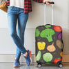 Vegan Funny Themed Design Print Luggage Cover Protector