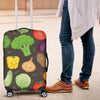 Vegan Funny Themed Design Print Luggage Cover Protector
