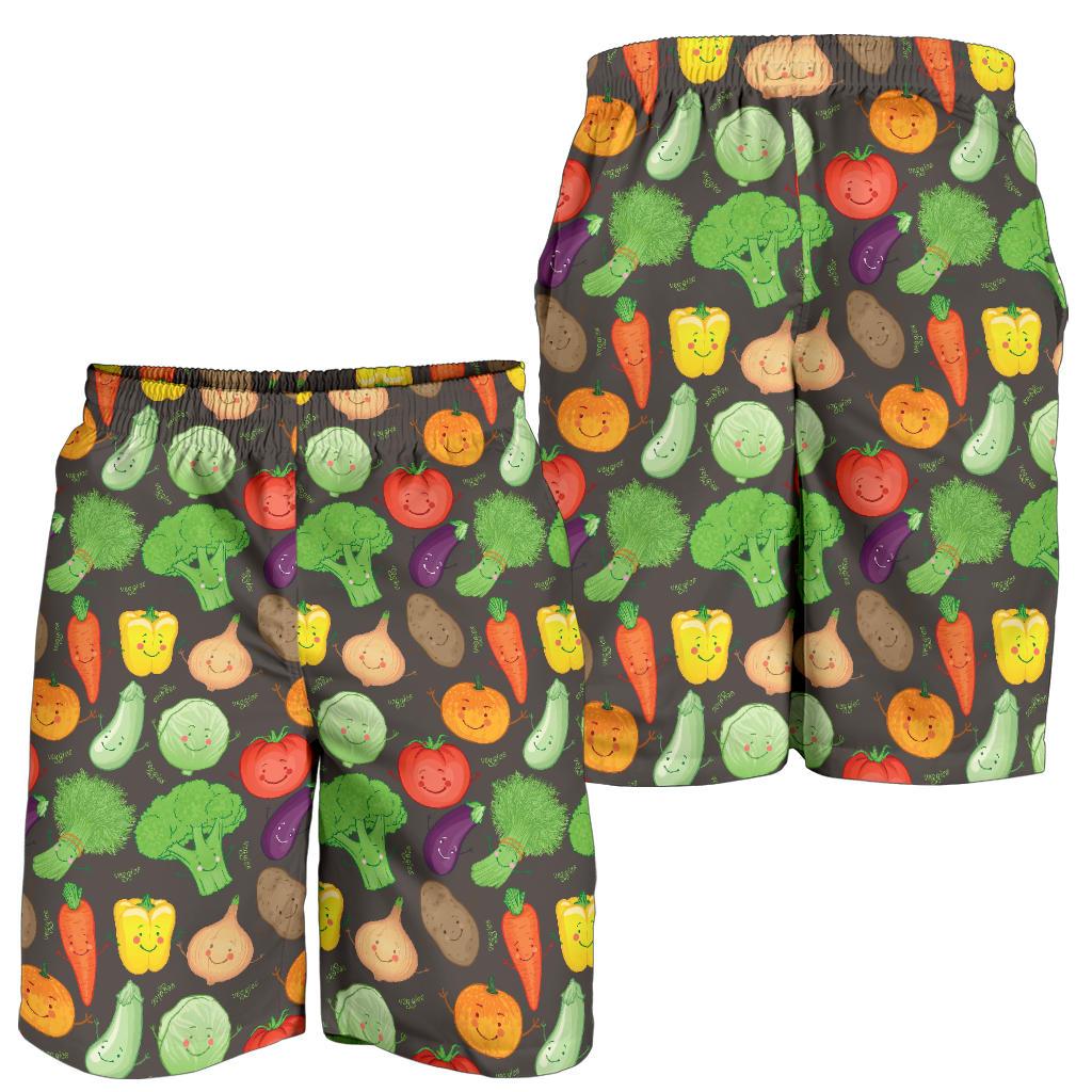 Vegan Funny Themed Design Print Mens Shorts-JTAMIGO.COM