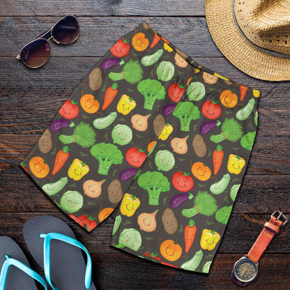Vegan Funny Themed Design Print Mens Shorts-JTAMIGO.COM