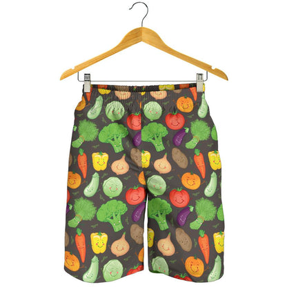 Vegan Funny Themed Design Print Mens Shorts-JTAMIGO.COM
