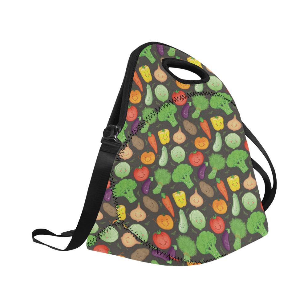 Vegan Funny Themed Design Print Neoprene Lunch Bag (Model 1669)(Large)-JTAMIGO.COM