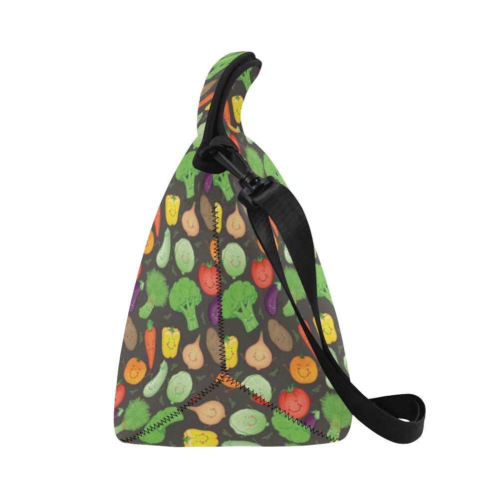Vegan Funny Themed Design Print Neoprene Lunch Bag (Model 1669)(Large)-JTAMIGO.COM