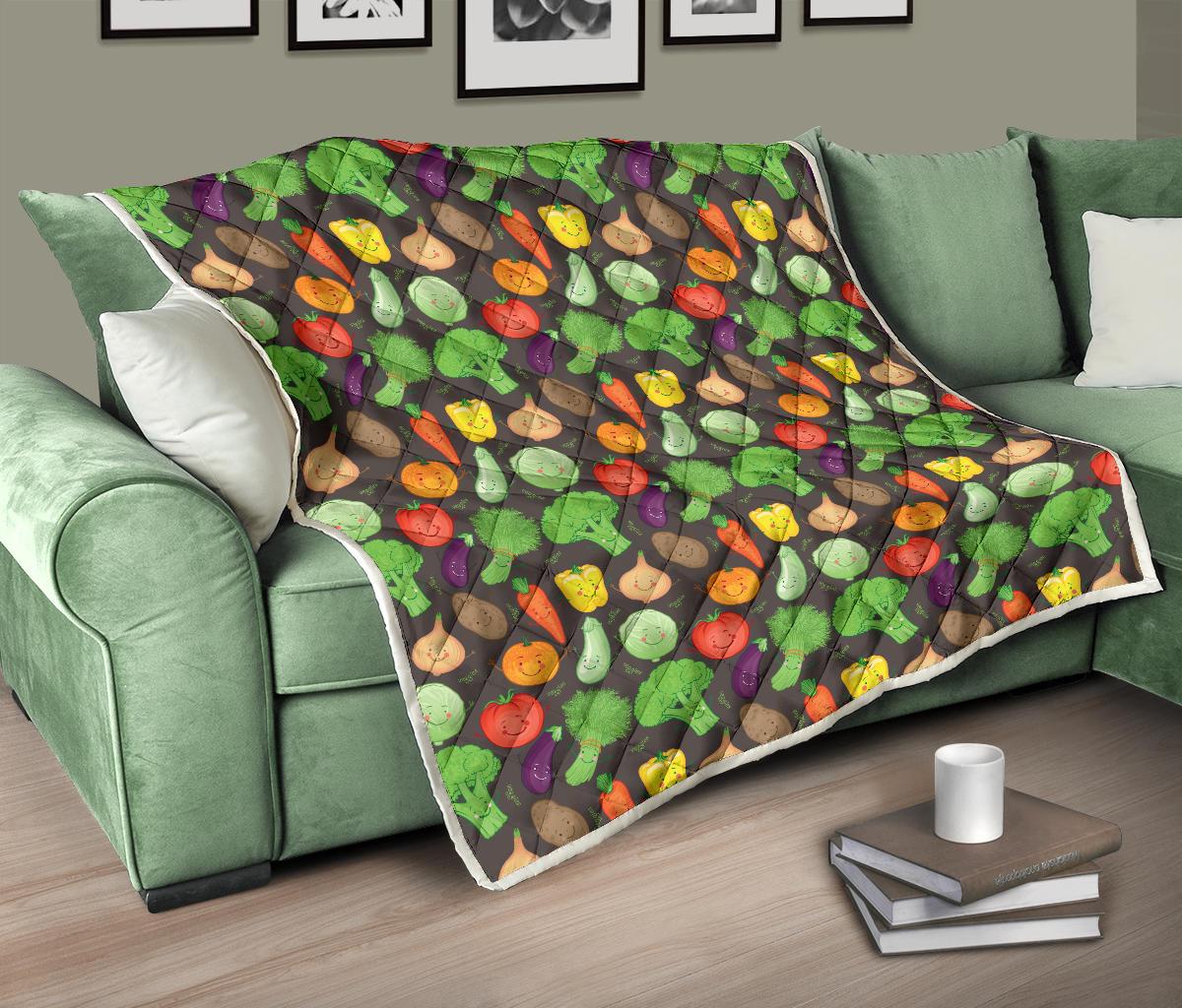 Vegan Funny Themed Design Print Premium Quilt-JTAMIGO.COM