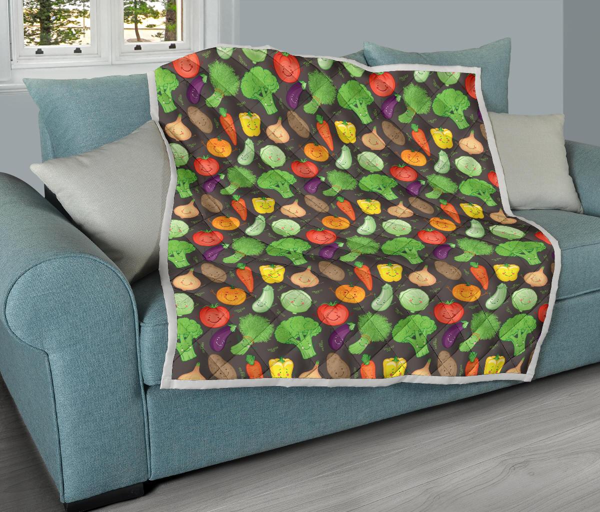 Vegan Funny Themed Design Print Premium Quilt-JTAMIGO.COM