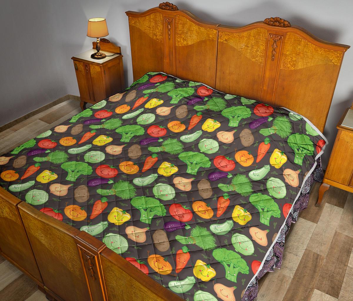 Vegan Funny Themed Design Print Premium Quilt-JTAMIGO.COM