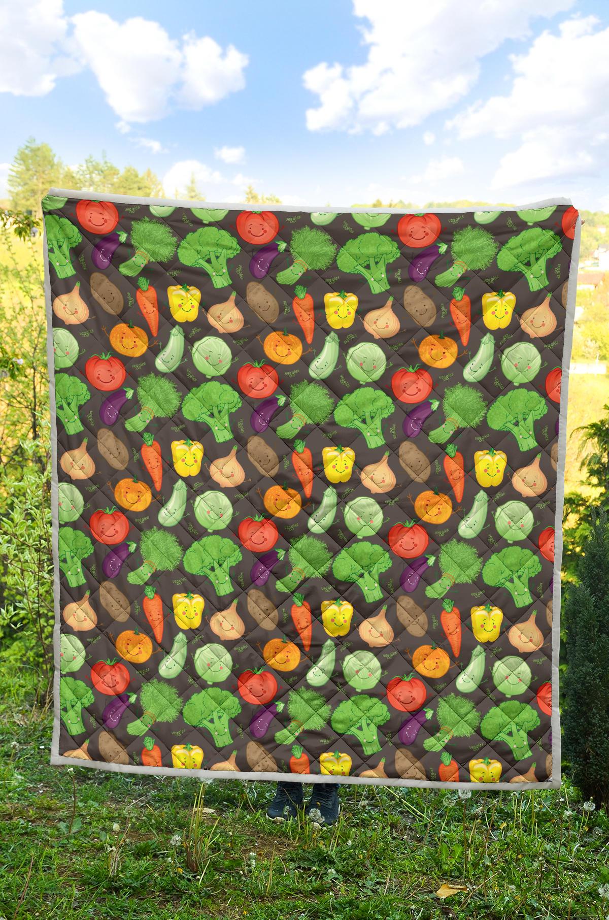 Vegan Funny Themed Design Print Premium Quilt-JTAMIGO.COM