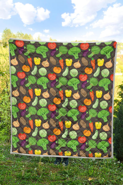 Vegan Funny Themed Design Print Premium Quilt-JTAMIGO.COM