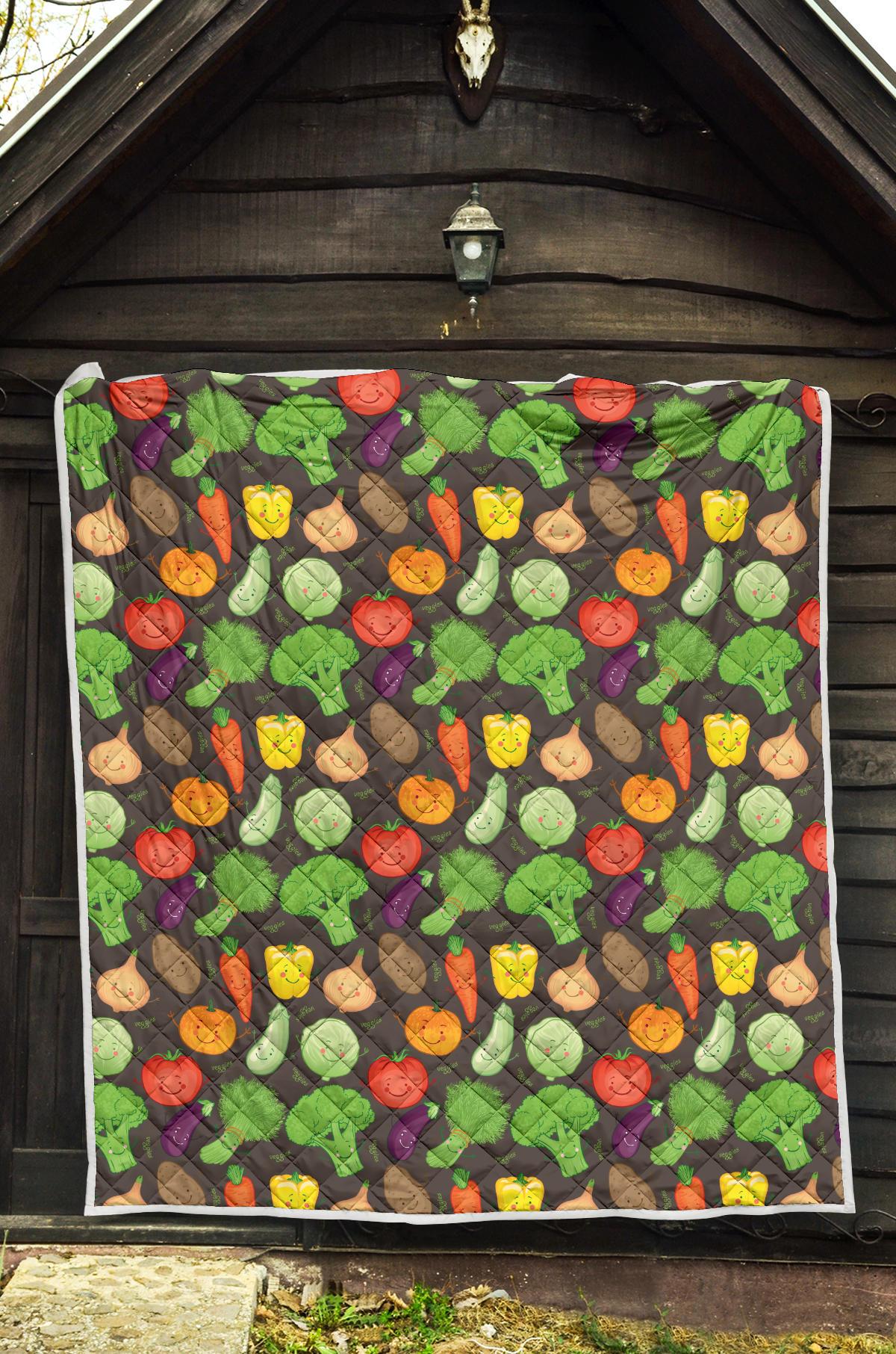 Vegan Funny Themed Design Print Premium Quilt-JTAMIGO.COM