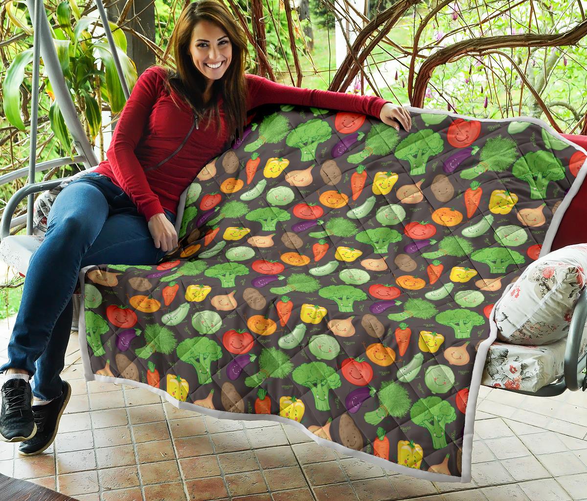 Vegan Funny Themed Design Print Premium Quilt-JTAMIGO.COM