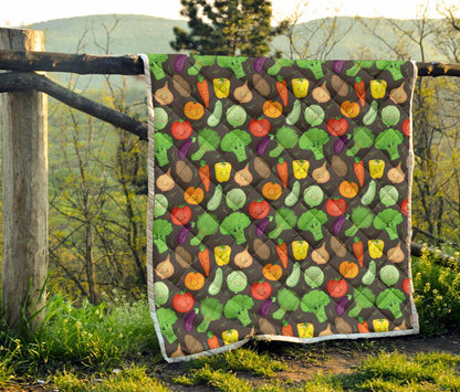 Vegan Funny Themed Design Print Premium Quilt-JTAMIGO.COM