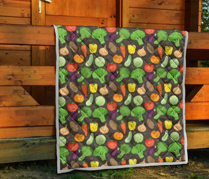 Vegan Funny Themed Design Print Premium Quilt-JTAMIGO.COM