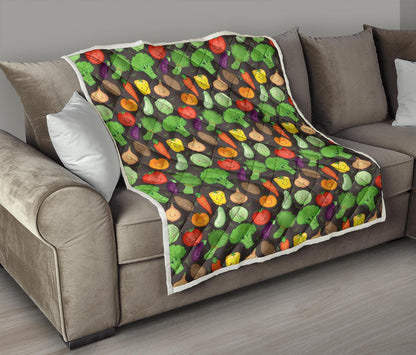 Vegan Funny Themed Design Print Premium Quilt-JTAMIGO.COM