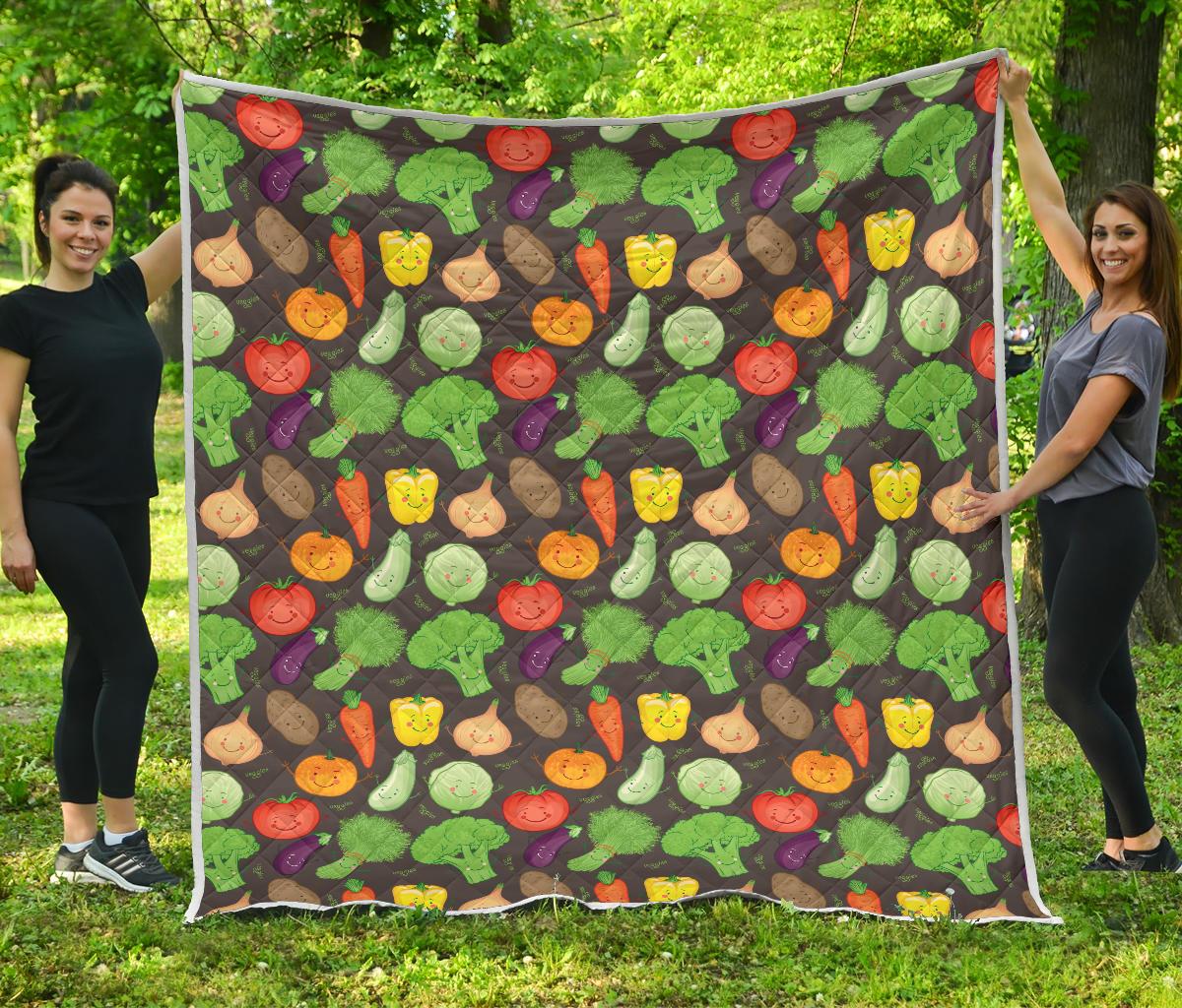 Vegan Funny Themed Design Print Premium Quilt-JTAMIGO.COM