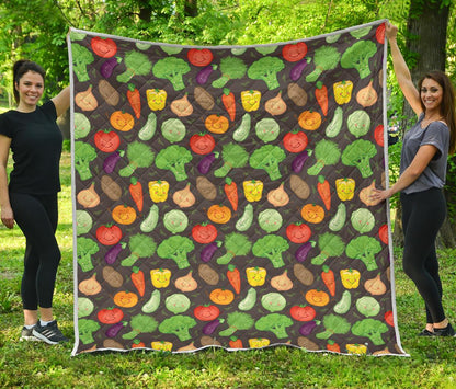 Vegan Funny Themed Design Print Premium Quilt-JTAMIGO.COM