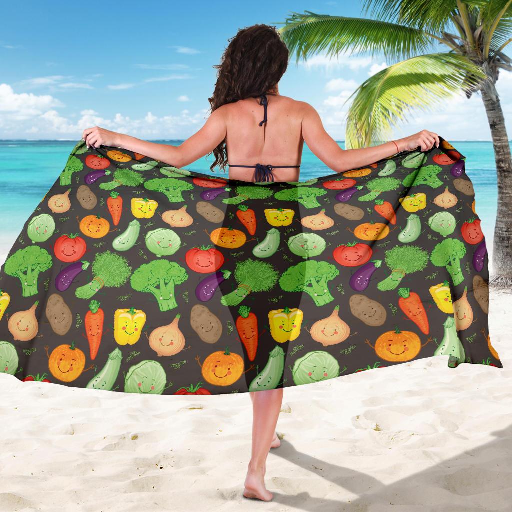 Vegan Funny Themed Design Print Sarong Pareo Wrap
