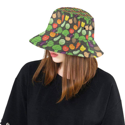 Vegan Funny Themed Design Print Unisex Bucket Hat