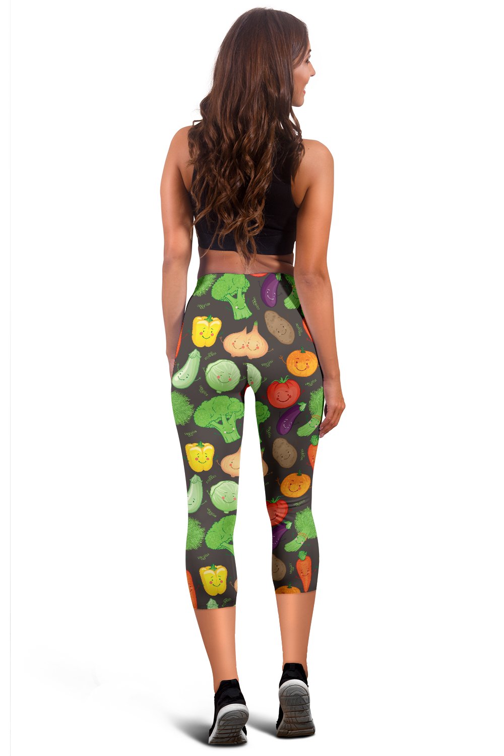 Vegan Funny Themed Design Print Women Capris