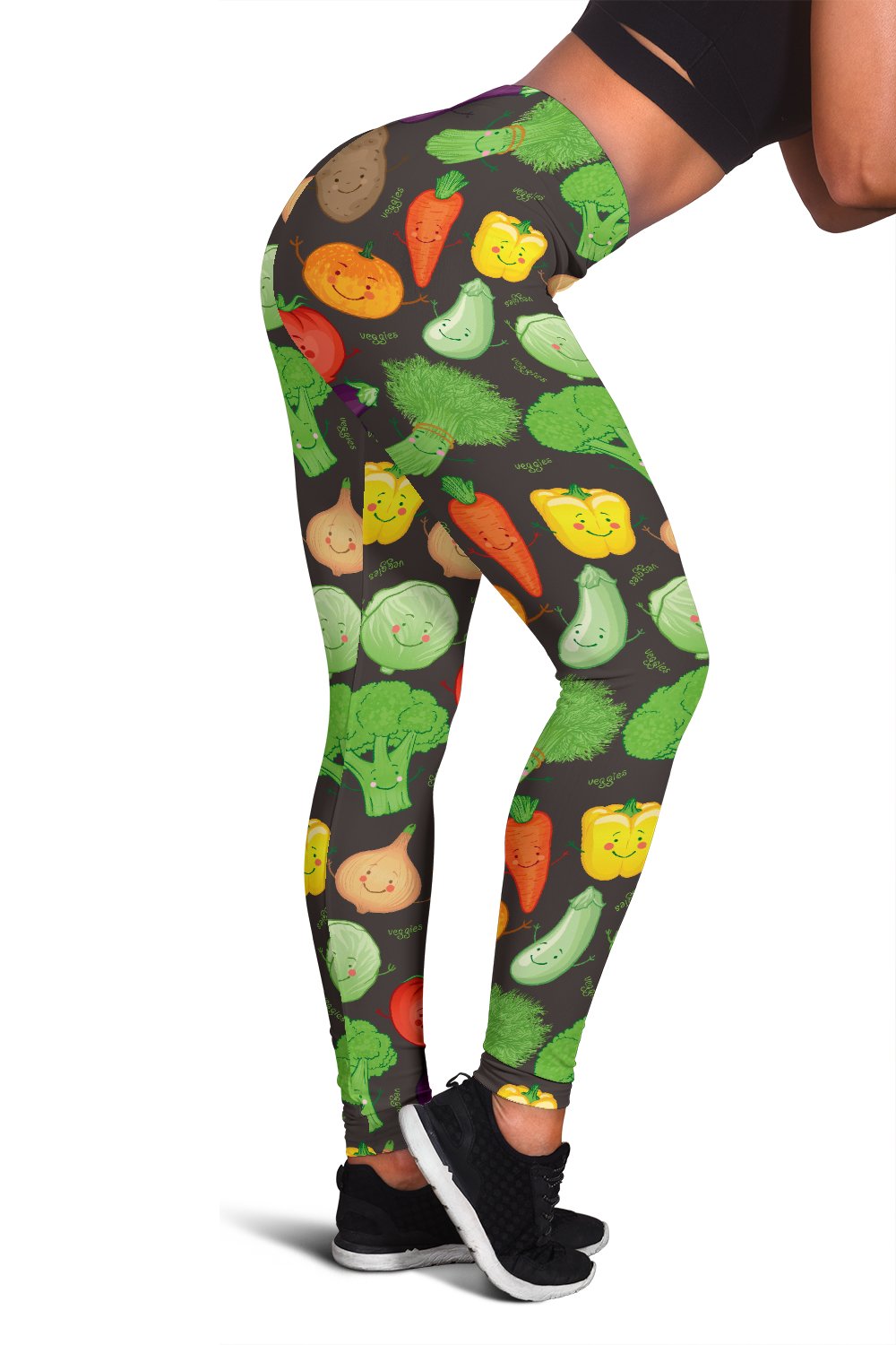 Vegan Funny Themed Design Print Women Leggings