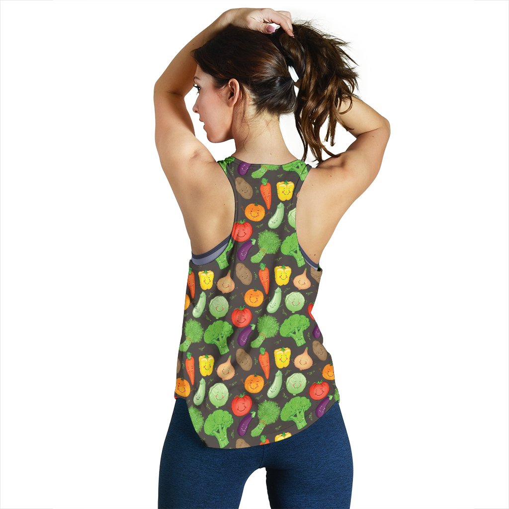 Vegan Funny Themed Design Print Women Racerback Tank Top