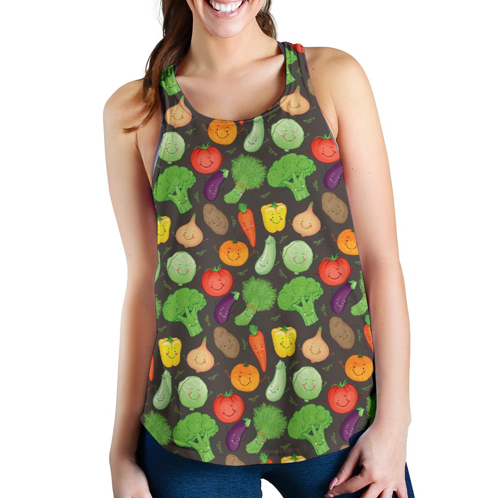Vegan Funny Themed Design Print Women Racerback Tank Top