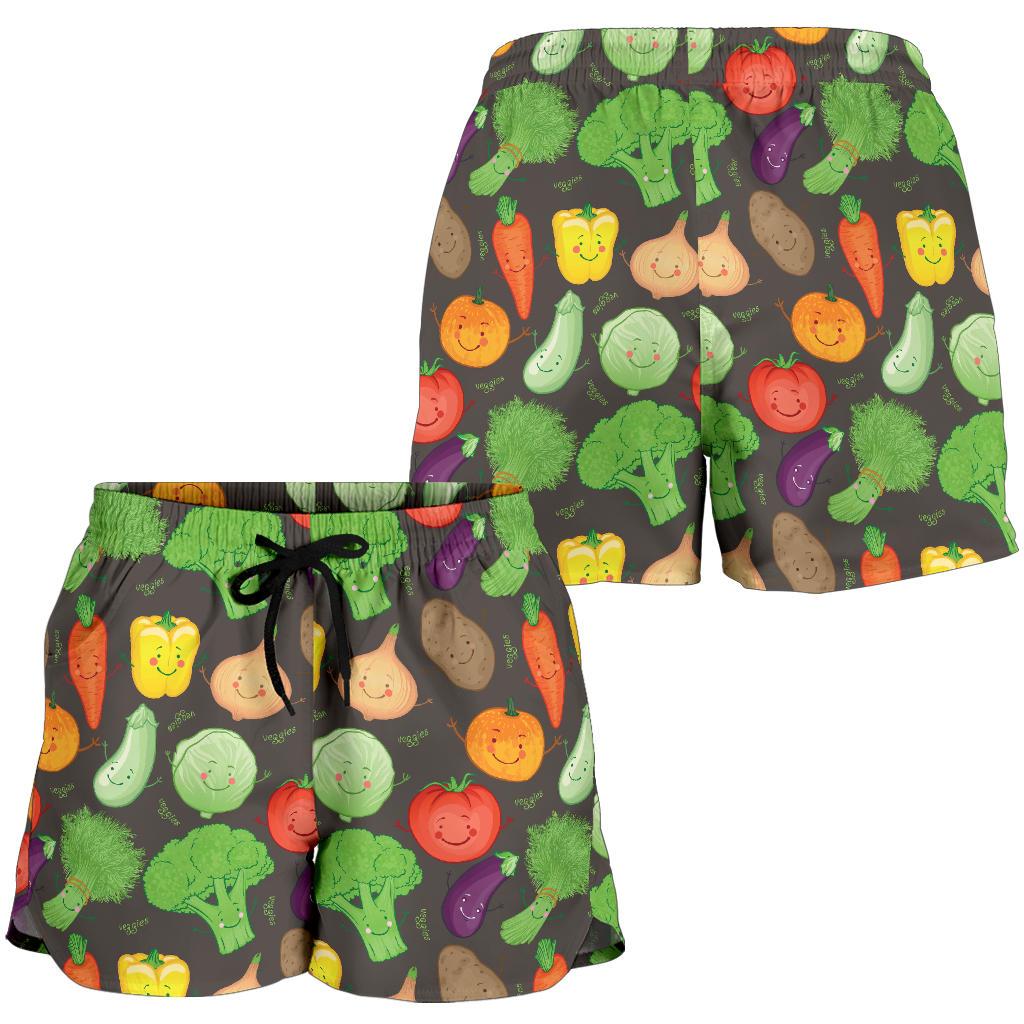 Vegan Funny Themed Design Print Women Shorts-JTAMIGO.COM