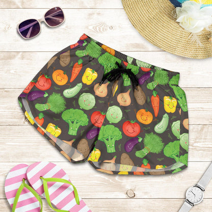 Vegan Funny Themed Design Print Women Shorts-JTAMIGO.COM