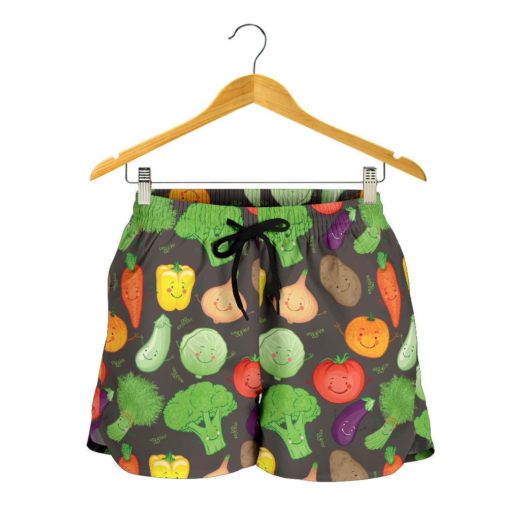 Vegan Funny Themed Design Print Women Shorts-JTAMIGO.COM