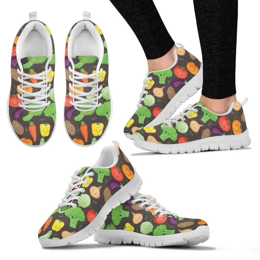 Vegan Funny Themed Design Print Women Sneakers Shoes