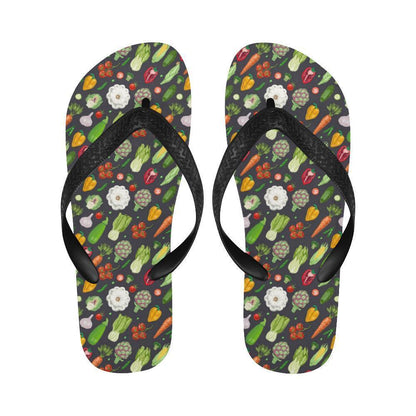 Vegan Pattern Themed Design Print Flip Flops-JTAMIGO.COM