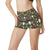 Vegan Pattern Themed Design Print High Waisted Spandex Shorts-JTAMIGO.COM