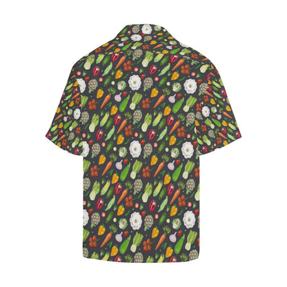 Vegan Pattern Themed Design Print Men Aloha Hawaiian Shirt