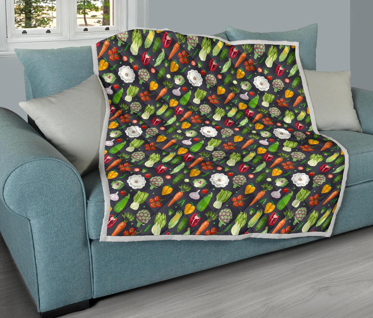 Vegan Pattern Themed Design Print Premium Quilt-JTAMIGO.COM