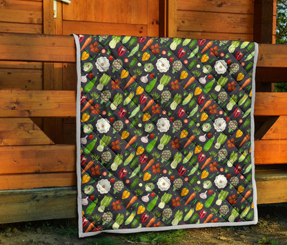 Vegan Pattern Themed Design Print Premium Quilt-JTAMIGO.COM