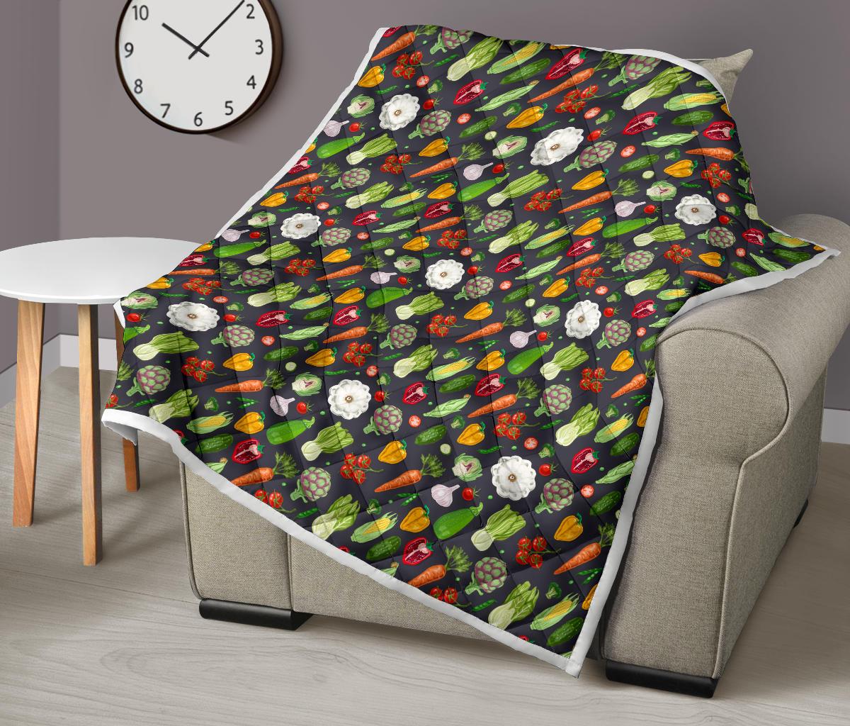 Vegan Pattern Themed Design Print Premium Quilt-JTAMIGO.COM