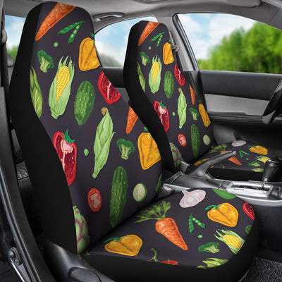 Vegan Pattern Themed Design Print Universal Fit Car Seat Covers