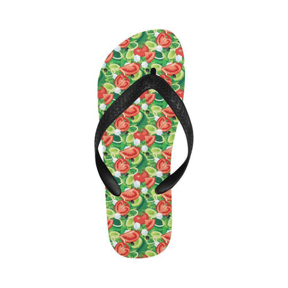 Vegan Salad Themed Design Print Flip Flops-JTAMIGO.COM