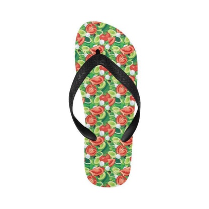 Vegan Salad Themed Design Print Flip Flops-JTAMIGO.COM