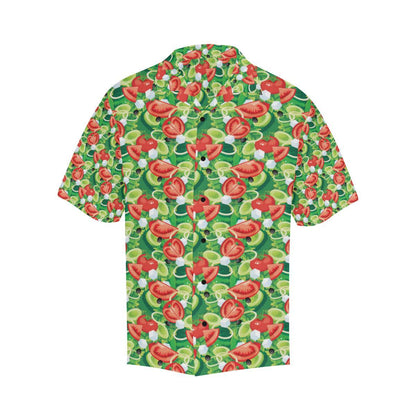 Vegan Salad Themed Design Print Men Aloha Hawaiian Shirt