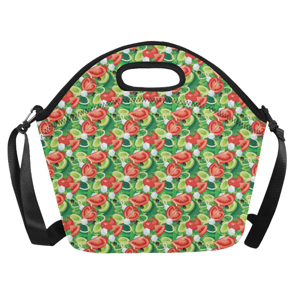 Vegan Salad Themed Design Print Neoprene Lunch Bag (Model 1669)(Large)-JTAMIGO.COM