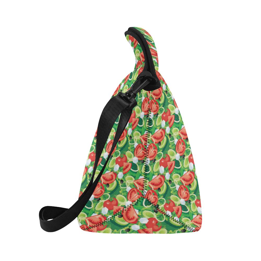 Vegan Salad Themed Design Print Neoprene Lunch Bag (Model 1669)(Large)-JTAMIGO.COM