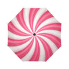 Vortex Twist Swirl Candy Print Automatic Foldable Umbrella