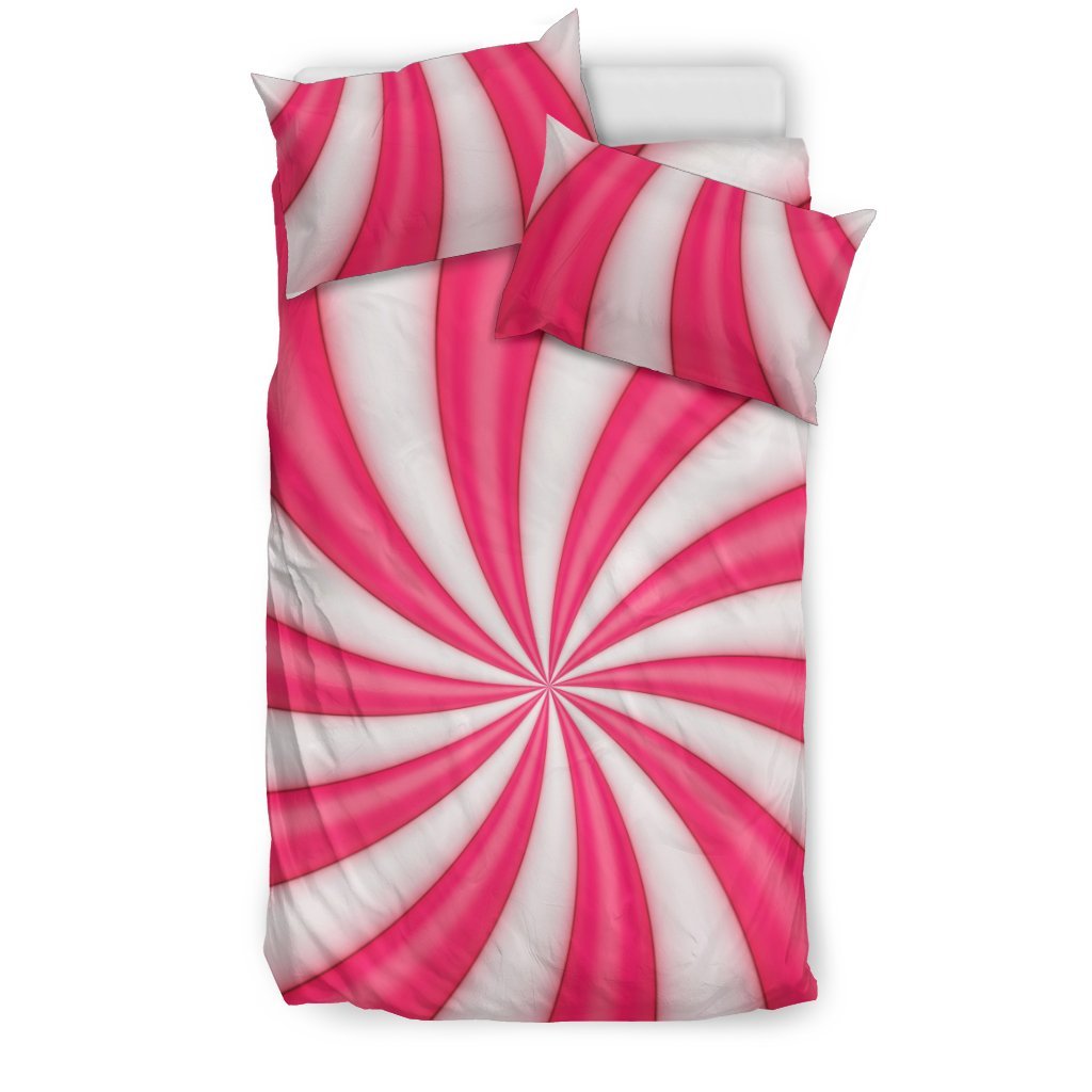 Vortex Twist Swirl Candy Print Duvet Cover Bedding Set