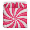 Vortex Twist Swirl Candy Print Duvet Cover Bedding Set