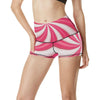 Vortex Twist Swirl Candy Print High Waisted Spandex Shorts-JTAMIGO.COM