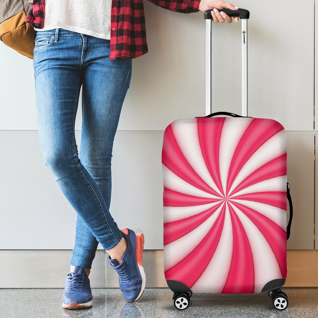 Vortex Twist Swirl Candy Print Luggage Cover Protector