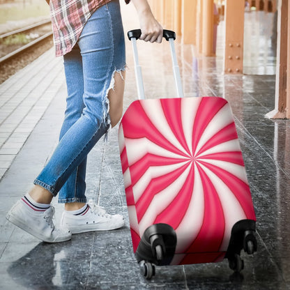 Vortex Twist Swirl Candy Print Luggage Cover Protector