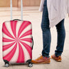 Vortex Twist Swirl Candy Print Luggage Cover Protector