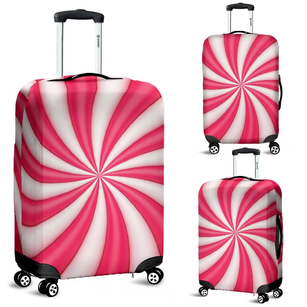 Vortex Twist Swirl Candy Print Luggage Cover Protector
